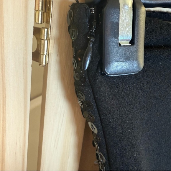 Express Black Sequin Strapless Jumpsuit - Picture 4 of 6